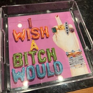 Ashley Longshore Signed Acrylic Tray